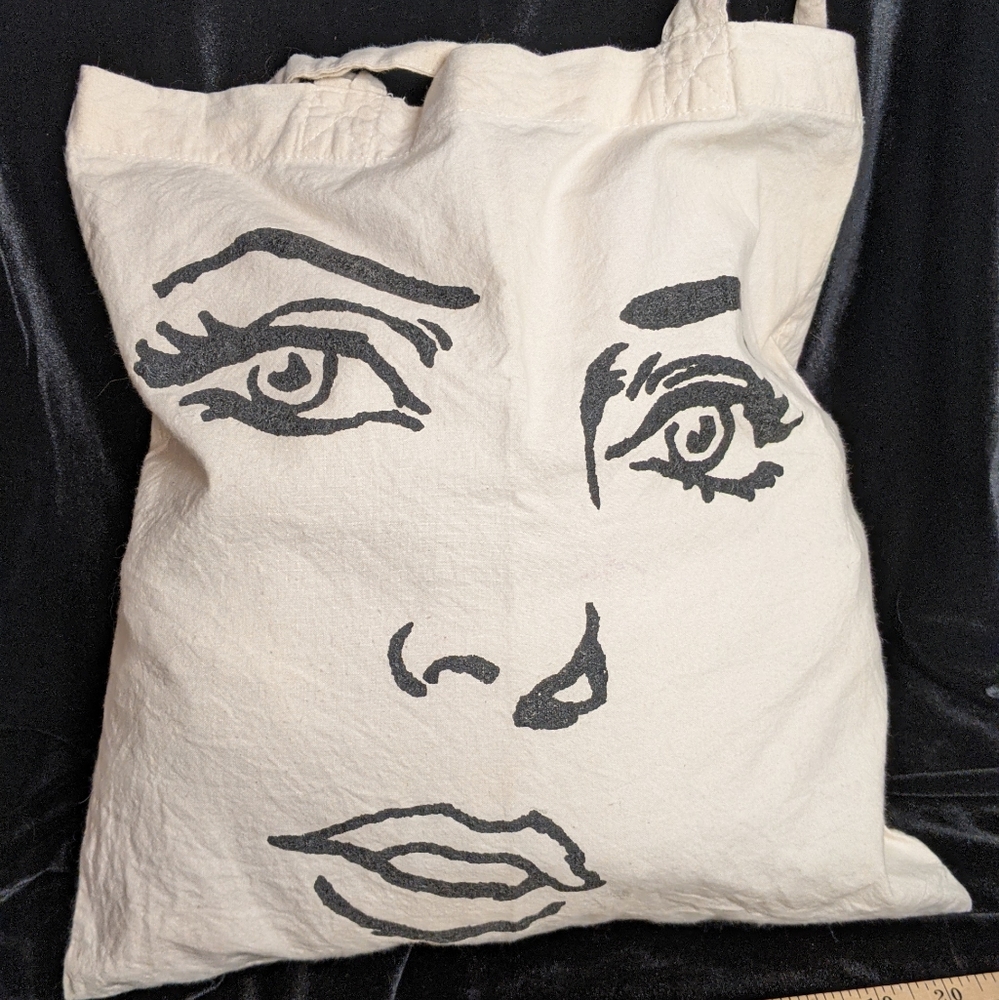 Roy Lichtenstein style canvas bag